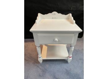 White Bedside Table