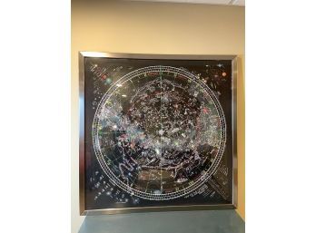 Framed Offset Lithograph 'Map Of The Universe'