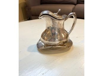 Vintage Reed & Barton 'Hotel Lankershim' Silver Soldered Cream Pitcher