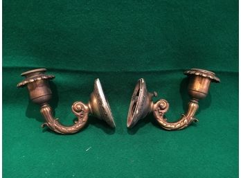 Pair Of Antique Bronze Wall Sconces By Sterling Bronze Co NY