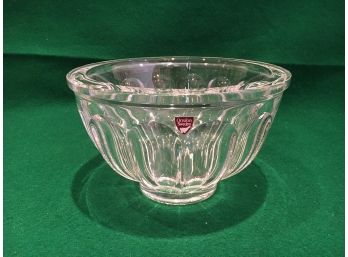 Orrefors Sweden Heavy Crystal Bowl In Great Condition