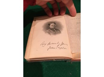 Jean Ingelows Poems Published By Roberts Brothers Boston, 1873, Signed By The Author