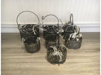 Set Of 7 Metal Baskets