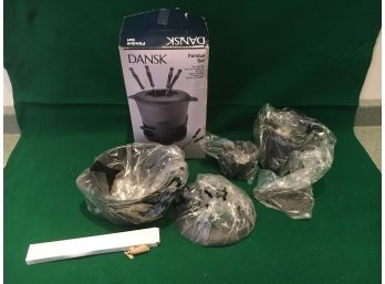 Cast Iron Dansk Fondue Set, Brand New In Box