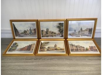 Set Of 6 Framed Prints Of Irish Scenes By Colin Gibson