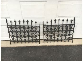 Antique Victorian Heavy Iron 2 Piece Garden Gate, Great Quality Piece