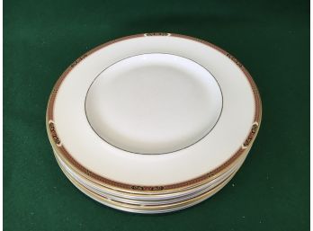 Set Of 8 Dinner Plates Connaught China England