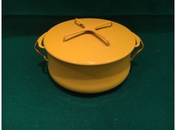 Yellow Mid Century Dansk Enamel Pot