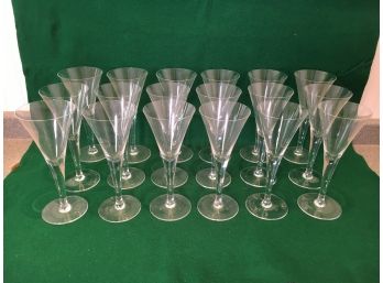 Set Of 18 Cocktail Glasses, Purchased At Royal Doulton Store