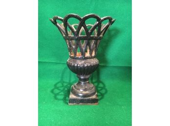 Pierced Cast Iron Urn