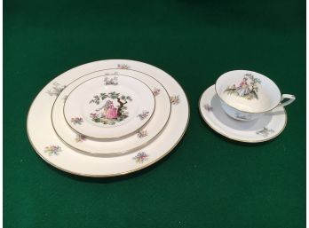 Royal Worcester Watteau 5 Piece Place Setting