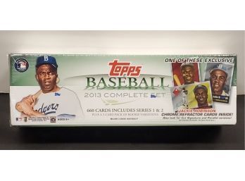 2013 Complete Set Of Topps Baseball Cards Never Opened Still Factory Sealed.