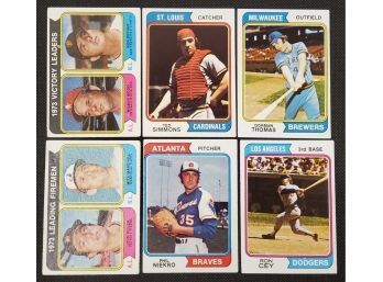 Group Of 6 Baseball Cards