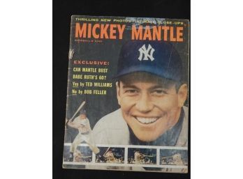 1957 Baseball Sports Magazine Mickey Mantle's Story 'baseball's King'