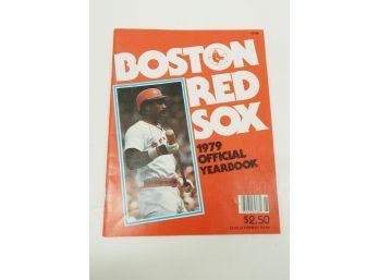 Autographed 1979 Red Sox Scorebook Magazine By George Scott With An Autographed Photograph