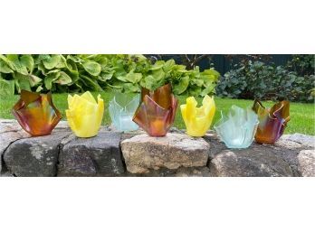 Handmade Sculptural Glass Votives