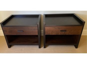 Pair Of Crate And Barrel Nightstands