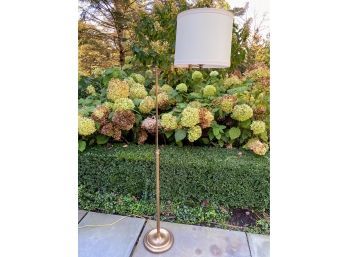 Brass Swing Arm Adjustable Height Floor Lamp