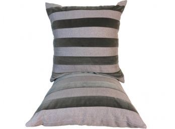 Ryan Studio - Down Insert Linen And Velvet Stripe