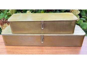 Pair Of Metal Boxes