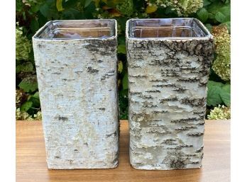 NEW - Bark Wrapped Vases