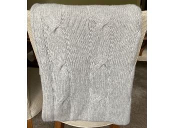 Grey Cashmere Throw