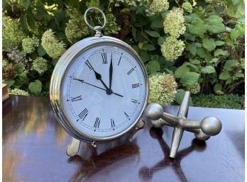 Pottery Barn Clock And Oversized Jack