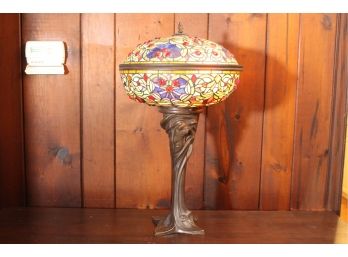 Tiffany Style Two-Piece Shade Lamp