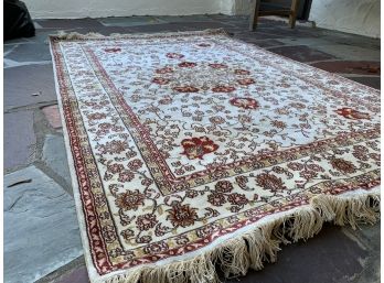 Turkish HandKnotted Rug Red/Gold/Beige