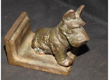 Old Metal Scottish Terrier Doorstop