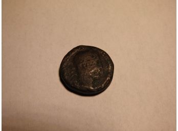 Old Bronze Roman Coin