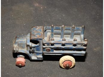 Old Arcade Cast Iron Delivery Truck With Original Paint