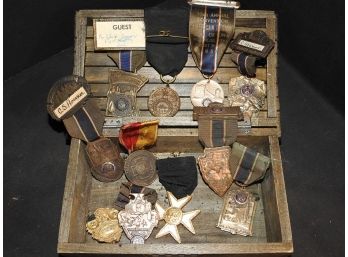 Box Of Old Medals