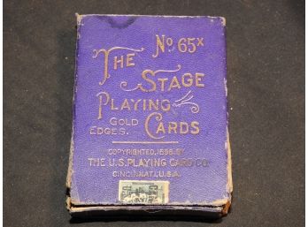 Old Playing Cards In Original Box