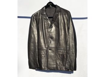 A Men's Leather Jacket By Prada