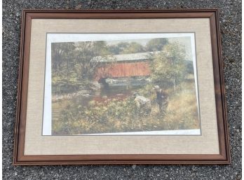 'Stalking The Brown' A Signed Print By Robert K Abbett