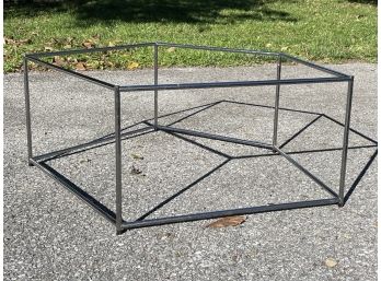 A Modern Steel Coffee Table Base