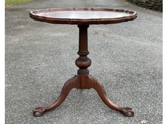 An Antique Mahogany Pie Crust Table