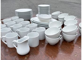 A Large Service Of Apilco France Porcelain And More