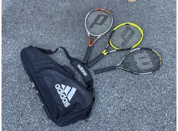 Tennis Rackets And Bag