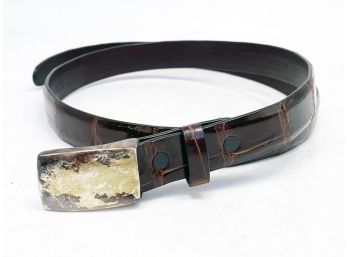 A Men's Alligator Belt