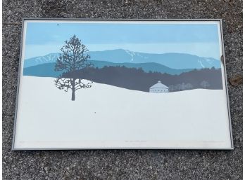 'The Mad River Valley' By Don Hansen, 1980's Lithograph