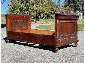 A 19th Century Paneled Wood Empire Daybed