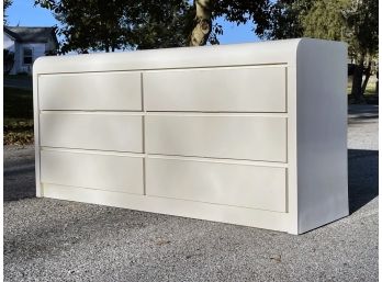 A Vintage Modern Formica On Wood Chest Of Drawers