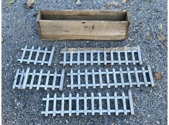 An Antique Metal Toy Fence - Possibly From Train Set?