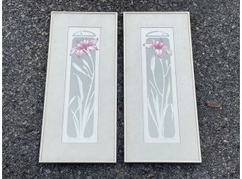 Deco Inspired Floral Prints Signed LaPierre