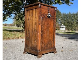 An Antique Primitive Wood Nightstand