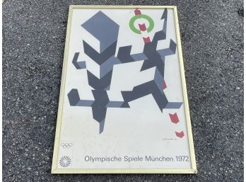 A Framed 1972 Olympics Poster