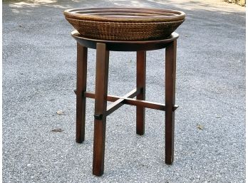 A Decorative Bowl On Stand