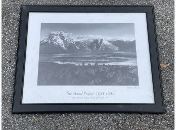 A Framed Ansel Adams Photograph